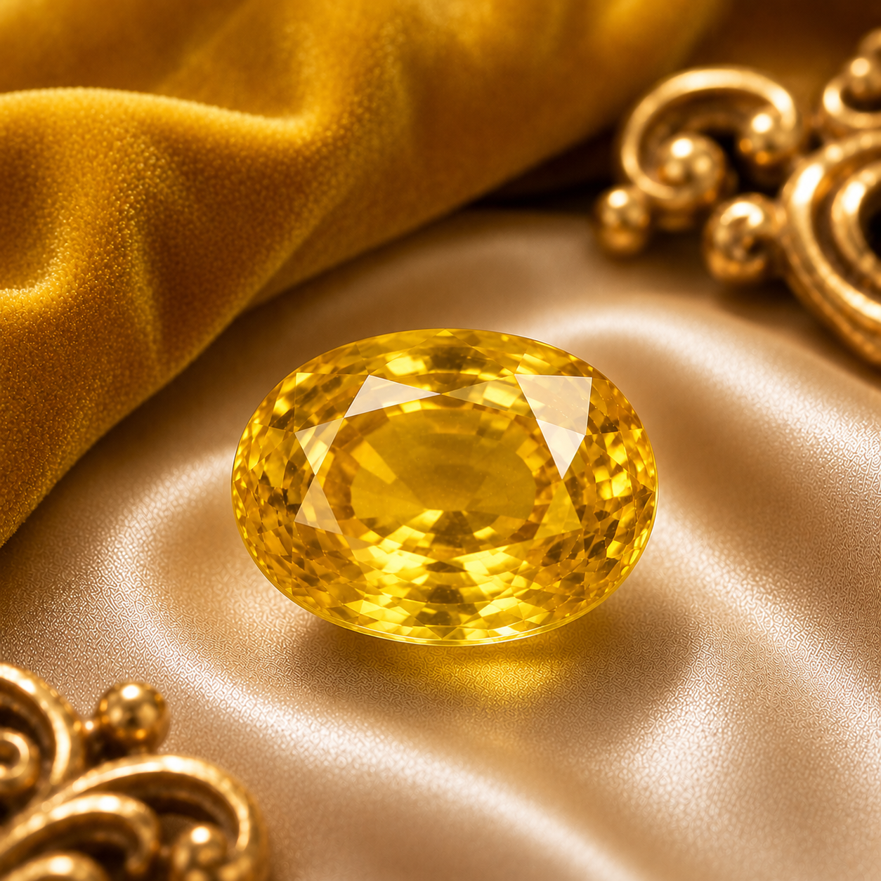 Natural Yellow Sapphire (Pukhraj)
